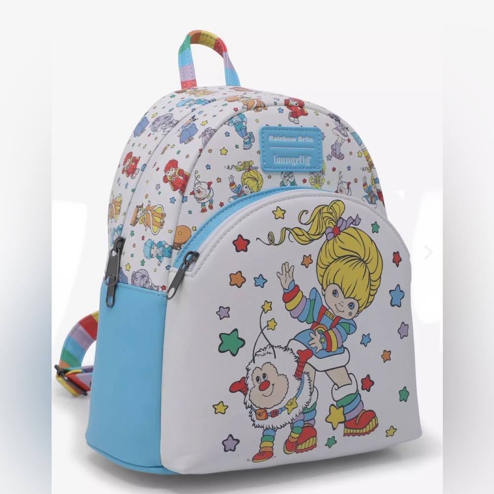 Loungefly Rainbow Brite Colorful Backpack - Picture 2 of 3